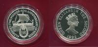 Alderney 2 Pfund Silbermünze 1992 40. Jahrestag der Thronbesteigung von Queen Elisabeth II. Polierte