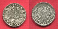 Deutsches Reich 1/2 Mark 1916 A Halbe Mark fast Stgl.