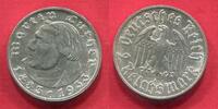Deutschland Germany 1933 - 1945 2 Mark Gedenkmünze 1933 A Martin Luther f. prägefrisch