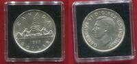 Kanada Canada 1 Dollar Standard Circulation Coin Silber Silver 1937 Georg George V. 1910 - 1936 Kanu