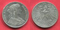 Frankfurt 2 Taler, Doppeltaler 1861 Frauenkopf vz rdf.