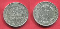 Weimarer Republik Deutsches Reich 5 Mark Reichsmark Silber 1928 A Eichbaum Kursmünze Oak Tree Standa