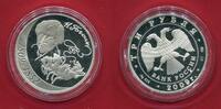 Russland 3 Rubel Silber Nikolaj Gogol Schriftsteller -