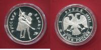 Russland 3 Rubel Silber 1 Unze Ballerina -