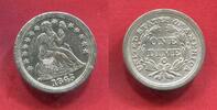 USA 10 Cents Dime Seated Liberty -