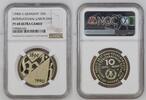 DDR 10 Mark PP - Polierte Platte 100 Jahre 1. Mai Feiertag -