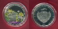 Palau 5 Dollars Silbermünze teilcoloriert Antique 7 Wonders of the World - The Hanging Gardens of Babylon -