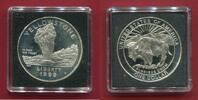 USA 1 Silber Dollar Yellowstone National Park -