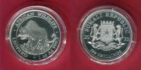 Somalia Somali Republic 100 Shillings Silber Unze Leopard -