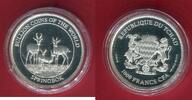 Tschad 1000 Francs CFA Silbermünze 1oz Buillion Coins o the World - Springbok - Privy Mark 40 Years Gracia Patricia -