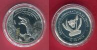 Demokratische Rep. Kongo 20 Francs Silbermünze 1oz Predators Extinct - Spinosaurus -