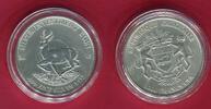 Gabun 1000 Francs CFA Silbermünze 1oz Springbock -