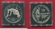 USA 1 Dollar Silber Olympiade Atlanta - Hochsprung -