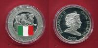 Cook-Inseln 1 Dollar Silber Fußballweltmeister Italien (m. Farbapplikation) -