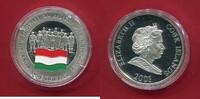 Cook-Inseln 1 Dollar Silber Vize-Fußballweltmeister Ungarn (m. Farbapplikation) -