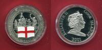 Cook-Inseln 1 Dollar Silber Fußballweltmeister England (m. Farbapplikation) -