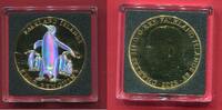 Falkland-Inseln 5 Pounds Silber Golden Holographic Edition - Königspinguin (1 oz, vergoldet, Hologramm) -