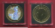 Großbritannien 2 Pounds Silber Golden Holographic Edition - Britannia (1 oz, vergoldet, Hologramm) -
