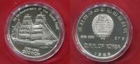 Korea, Nordkorea 500 Won Silber 1988 30th Anniversary of Gorch Fock Schiffsmotiv Ship Polierte Platte in Kapsel