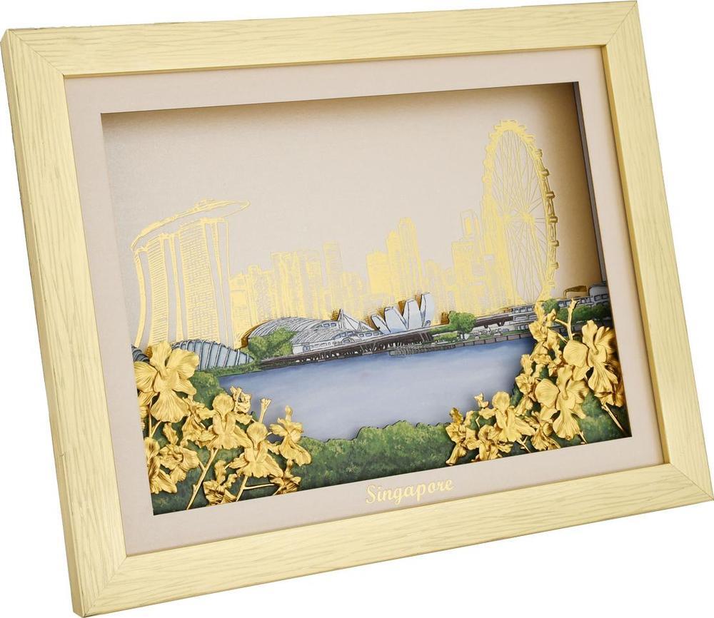 SINGAPORE SKYLINE Vanda Miss Joaquim Gold Foil Singapore 2024 BU