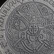 KING CNUT THE GREAT The Way to Valhalla 2 Oz Silver Coin 2000 Francs Cameroon 2025 Antique Finish