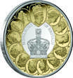 1 Dollar MONARCHS OF BRITAIN Gilded 1 Oz Silver Coin 1$ Niue 2025 PP