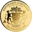 PEACE DOVE 1/1000 Oz Gold Coin 1000 Francs Gabon