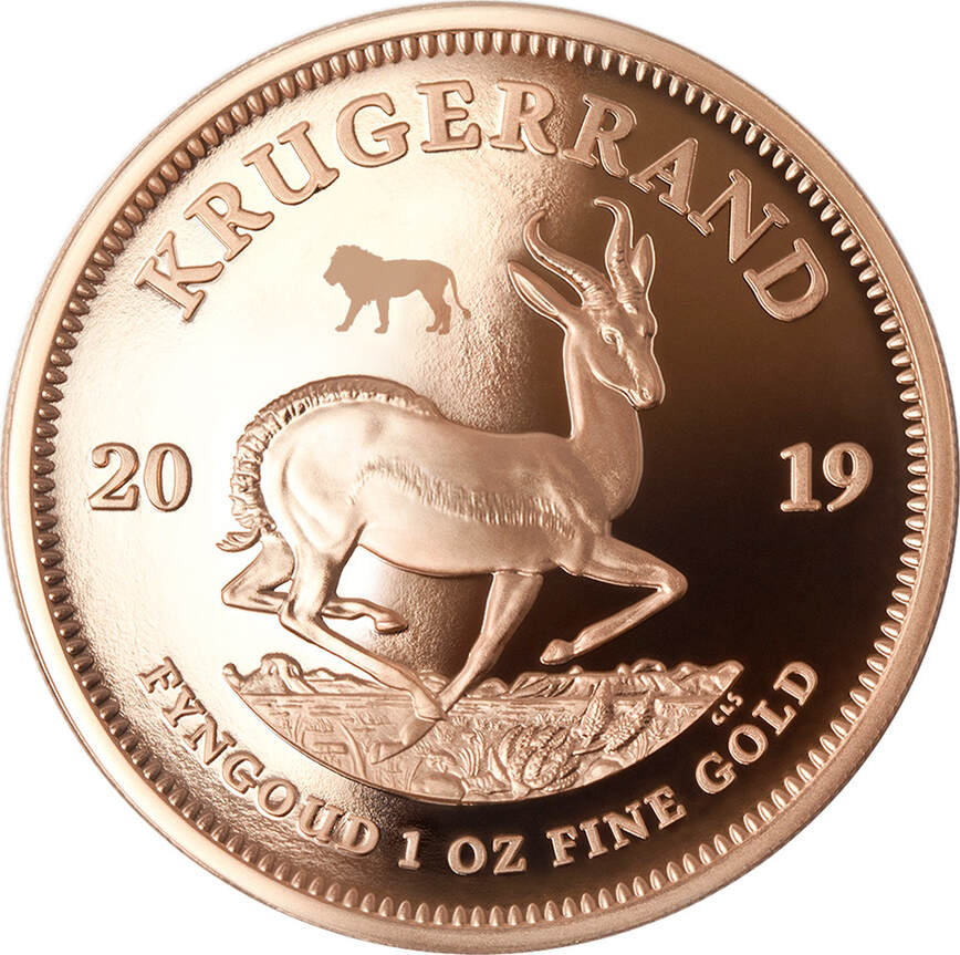 Big Five With Privy Lion Krugerrand Set 2x1 Oz Gold Coins 51 Rand South