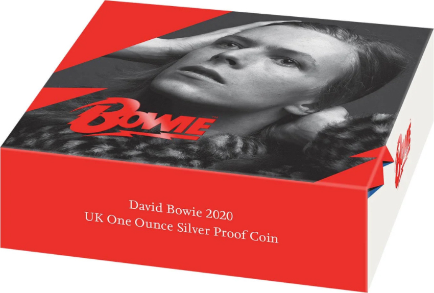 DAVID BOWIE Music Legends 1 Oz Silver Coin 2 Pounds United Kingdom