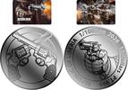 Liberia 12 Dollars REVOLVER 1/1000 Oz Platinum Coin 12$ Liberia 2026 -