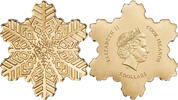 Cook Islands 5 Dollars GOLDEN SNOWFLAKE Gold Coin 5$ Cook Islands -