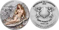 Cameroon 2000 Francs APHRODITE Dawn Upon the Sea 2 Oz Silver Coin 2000 Francs Cameroon 2026 -
