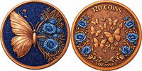 METALMORPHOSIS Butterfly 1 Oz Copper Medal -