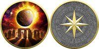 STONEHENGE Solar Eclipse 1 Oz Silver Medal 2026 -