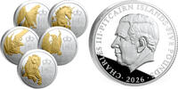 Pitcairn Islands 5 Pounds 2026 QUEEN'S BEAST Gilded Set 5x1 Oz Silver Co... 1199,95 EUR kostenloser Versand