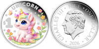 Niue 1 Dollar 2026 BABY UNICORN Baby Mythical Creature 1/2 Oz Silver Coi... 89,95 EUR  zzgl. 10,00 EUR Versand