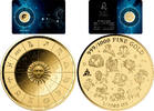 LEO Zodiac Signs 1/1000 Oz Gold Medal -