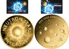 NEUTRON STAR Fascinating Universe 1/1000 Oz Gold Medal -