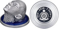 Niue 2 Dollars 2026 LADY WATERFALL Wireframe Art 2 Oz Silver Coin 2$ Niu... 349,95 EUR  zzgl. 10,00 EUR Versand
