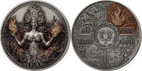 Ghana 5 Cedis 2026 FIRE Four Elements 1 Oz Silver Coin 5 Cedis Ghana 202... 289,95 EUR  zzgl. 10,00 EUR Versand