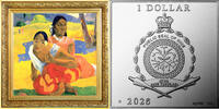 Niue 1 Dollar TAHITIANS Most Expensive Paintings of All Time 1 Oz Silver Coin 1$ Niue 2026 -