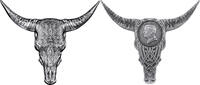 Solomon Islands 5 Dollars BUFFALO SKULL 2 Oz Silver Coin 5$ Solomon Islands 2027 -