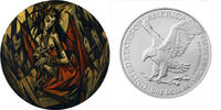 United States 1 Dollar GELLO Daughters of Darkness 1 Oz Silver Coin 1$ USA 2026 -