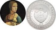 Palau 20 Dollars LADY WITH AN ERMINE Leonardo da Vinci Great Micromosaic Passion 3 Oz Silver Coin 20$ Palau 2020 -