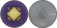 Palau 20 Dollars EGYPT PYRAMID Dot Art 3 Oz Silver Coin 20$ Palau 2022 -