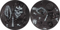 Palau 20 Dollars DARK CHECKMATE You Can't Cheat Death 3 Oz Silver Coin 20$ Palau 2021 -