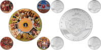 Palau 2 Dollars - 20 Dollars SEVEN DEADLY SINS Set 4x1/2 Oz 1x3 Oz Silver Coins 20$ Palau 2022 -