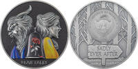 Palau 10 Dollars BEAUTY AND THE BEAST Fear Tales 2 Oz Silver Coin 10$ Palau 2022 -