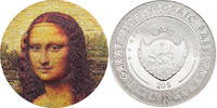Palau 20 Dollars MONA LISA Monna Leonardo Da Vinci Great Micromosaic Passion 3 Oz Silver Coin 20$ Palau 2018 -