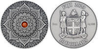Fiji 10 Dollars INDIAN Mandala Art 3 Oz Silver Coin 10$ Fiji 2023 -